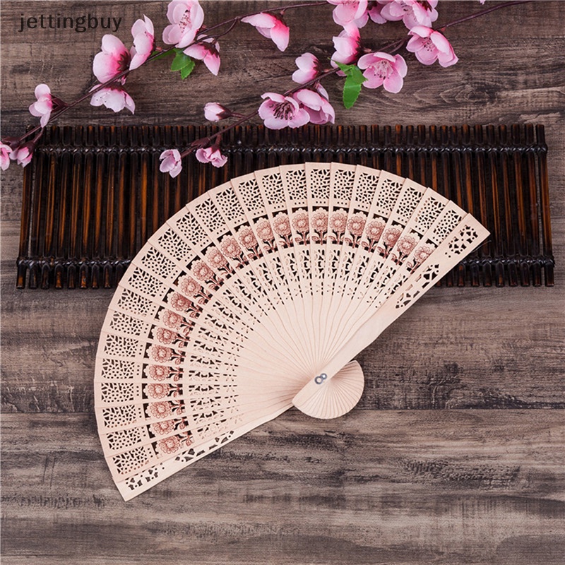 Quạt Xếp Cầm Tay Bằng Tre Chạm Khắc Thời Trang Trang Trí Nhà Cửa Phong Cách Trung Hoa