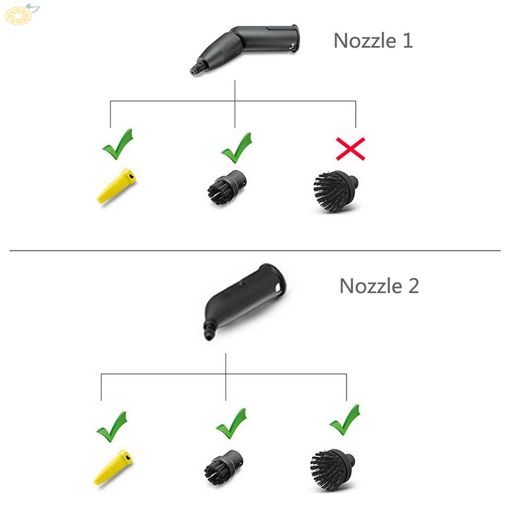 【VARSTR】6PCS/Set Round Brushes Nozzle For Karcher SC1 SC2 SC3 SC4 Steam Cleaner Parts AU