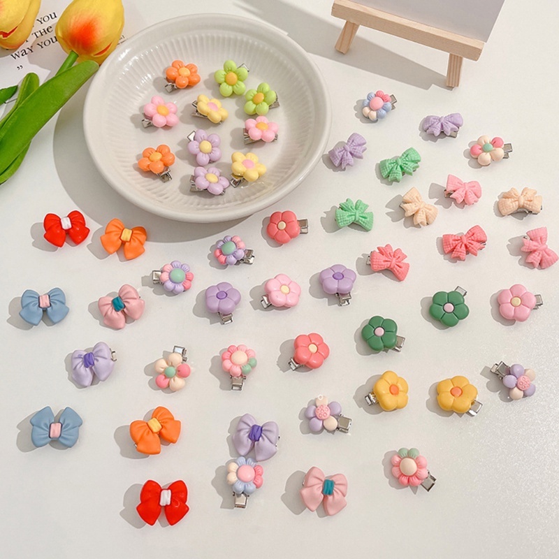 Set 10 Kẹp Tóc Hoạt Hình Dễ Thương Cho Bé Gái