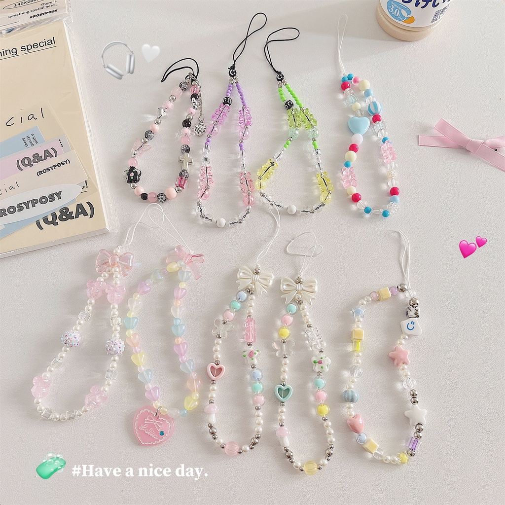 Phụ Kiện Dây Treo Túi Xách / Điện Thoại Bằng acrylic Dễ Thương DIY