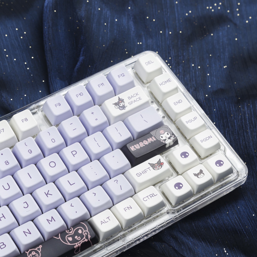 Kuromi Keycaps MDA Profile My Melody Anime PBT Dye Sub Bàn Phím Cơ Keycap