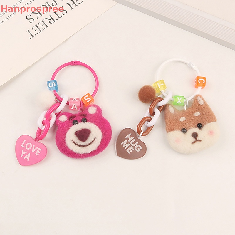 Hanprospree > Móc Khóa Gấu Bông Dâu Tây Hoạt Hình Phụ Kiện Túi Xách well