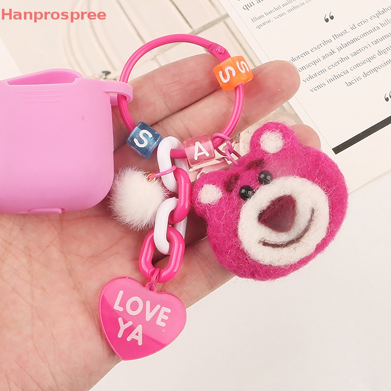 Hanprospree > Móc Khóa Gấu Bông Dâu Tây Hoạt Hình Phụ Kiện Túi Xách well