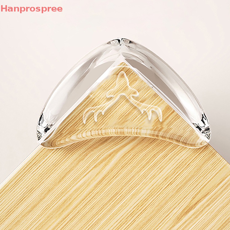 Bộ 2 Miếng Bọc Cạnh Bàn Chống Va Đập Bằng Silicon Dày Dặn Trong Suốt Hình Hươu