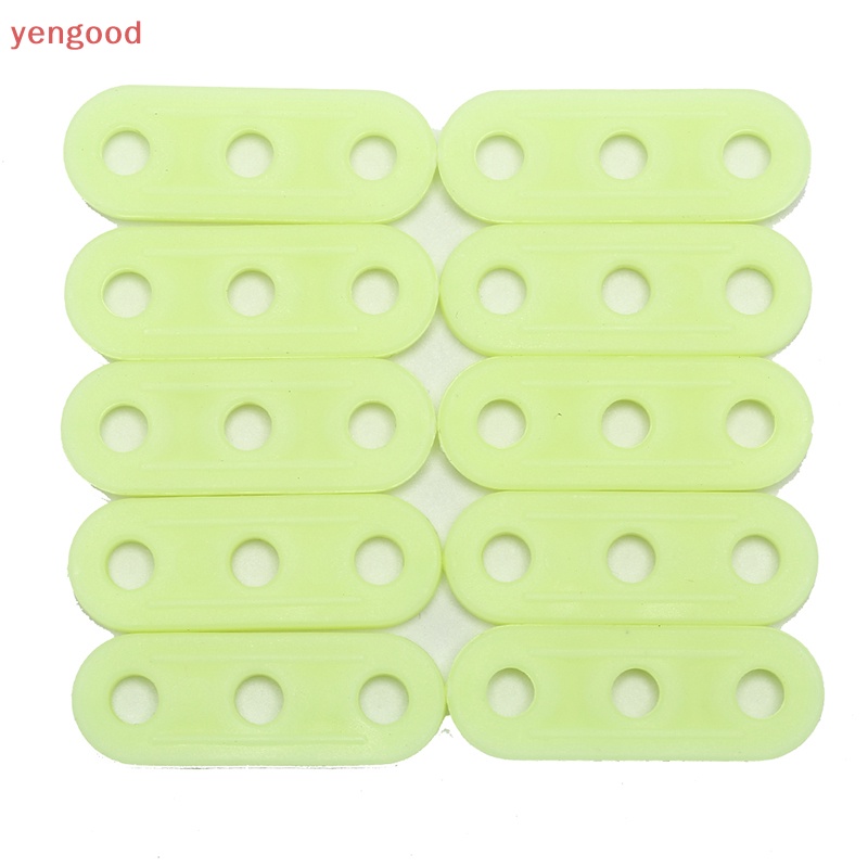 Set 10 Khóa Dây Lều Cắm Trại Cảnh Báo An Toàn Màu Xanh Lá Dạ Quang