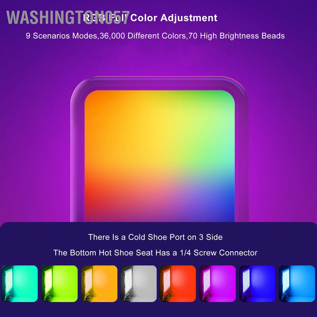 Đèn Led RGB Quay Video 360 Độ Cho Video Vlog CRI 95 3000 Đến 9000K W70