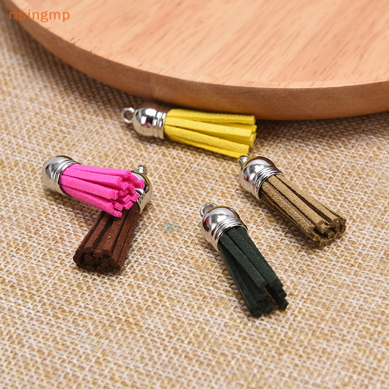 Set 20 Mặt Dây Chuyền Bằng Da Phối Tua Rua DIY