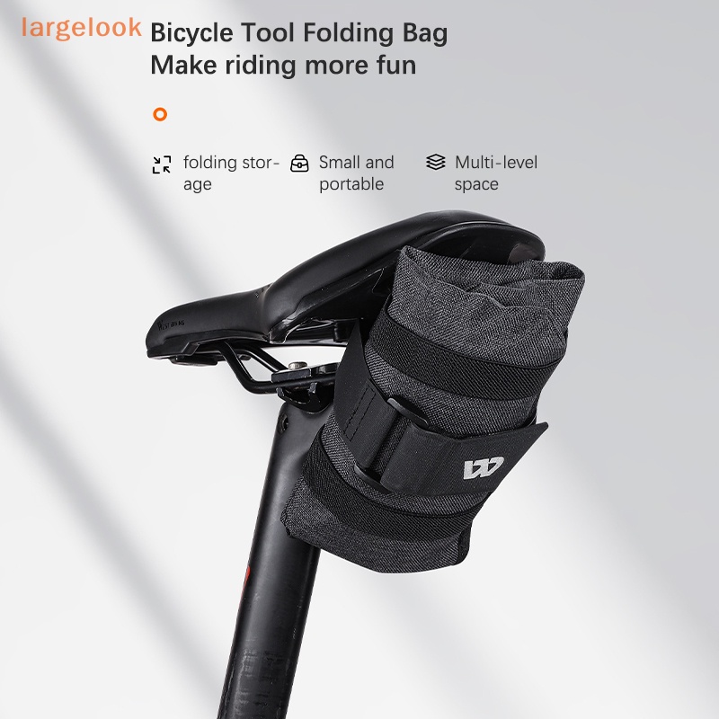 Túi Đựng Dụng Cụ Màu Đen Gắn Khung Trước Xe Đạp MTB Tiện Dụng