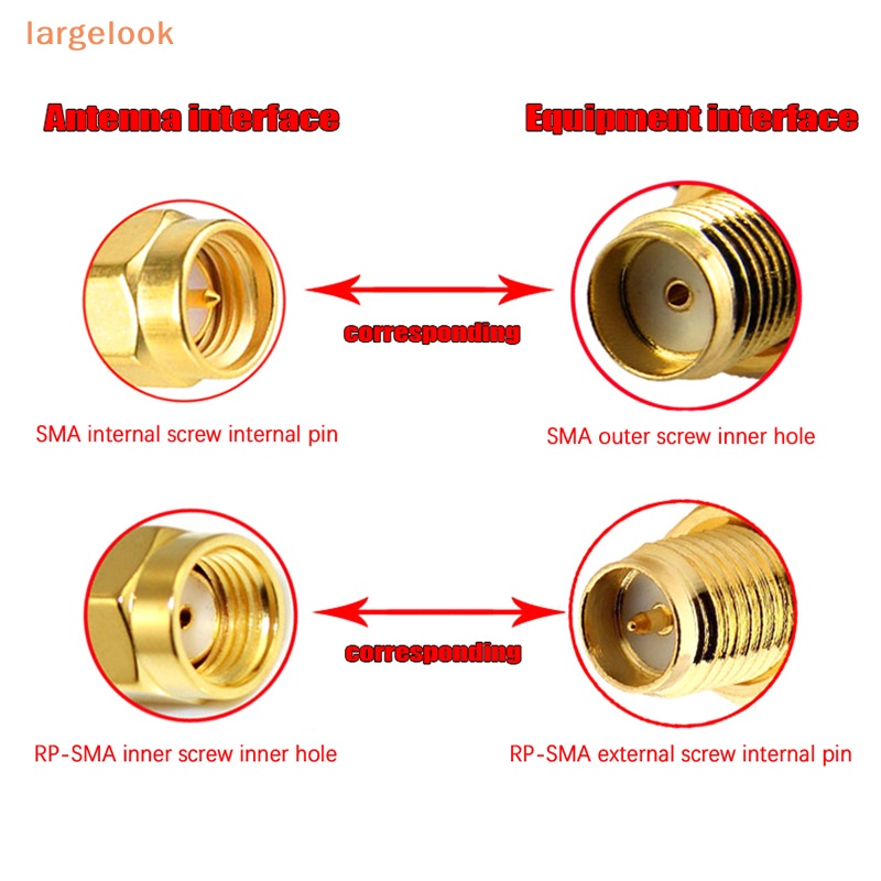 Set 2 Ăng Ten WIFI Băng Tần Kép 10dBi 2.4G 5G 5.8G SMA Chuyên Dụng