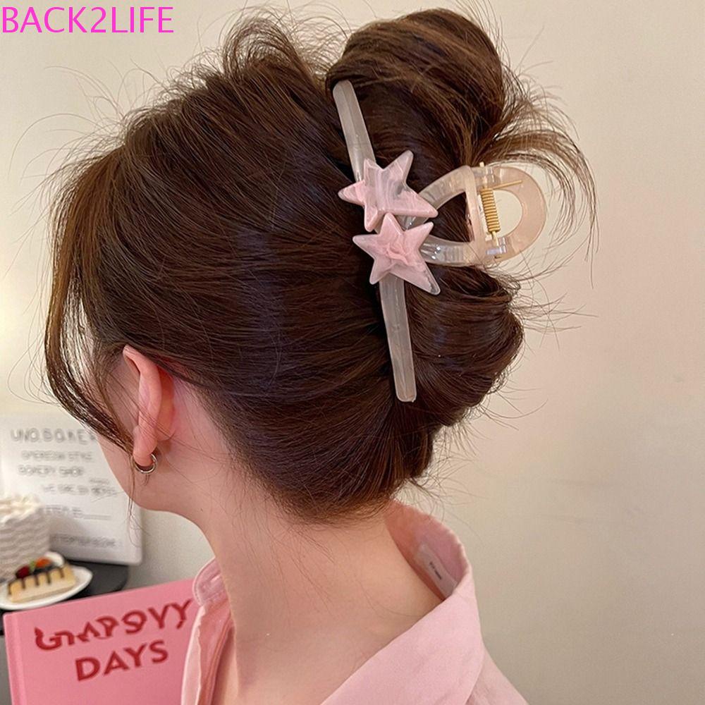 Kẹp Tóc Hình Ngôi Sao Năm Cánh Cỡ Lớn Dễ Thương Sáng Tạo Dành Cho Bạn Nữ 2Lilife