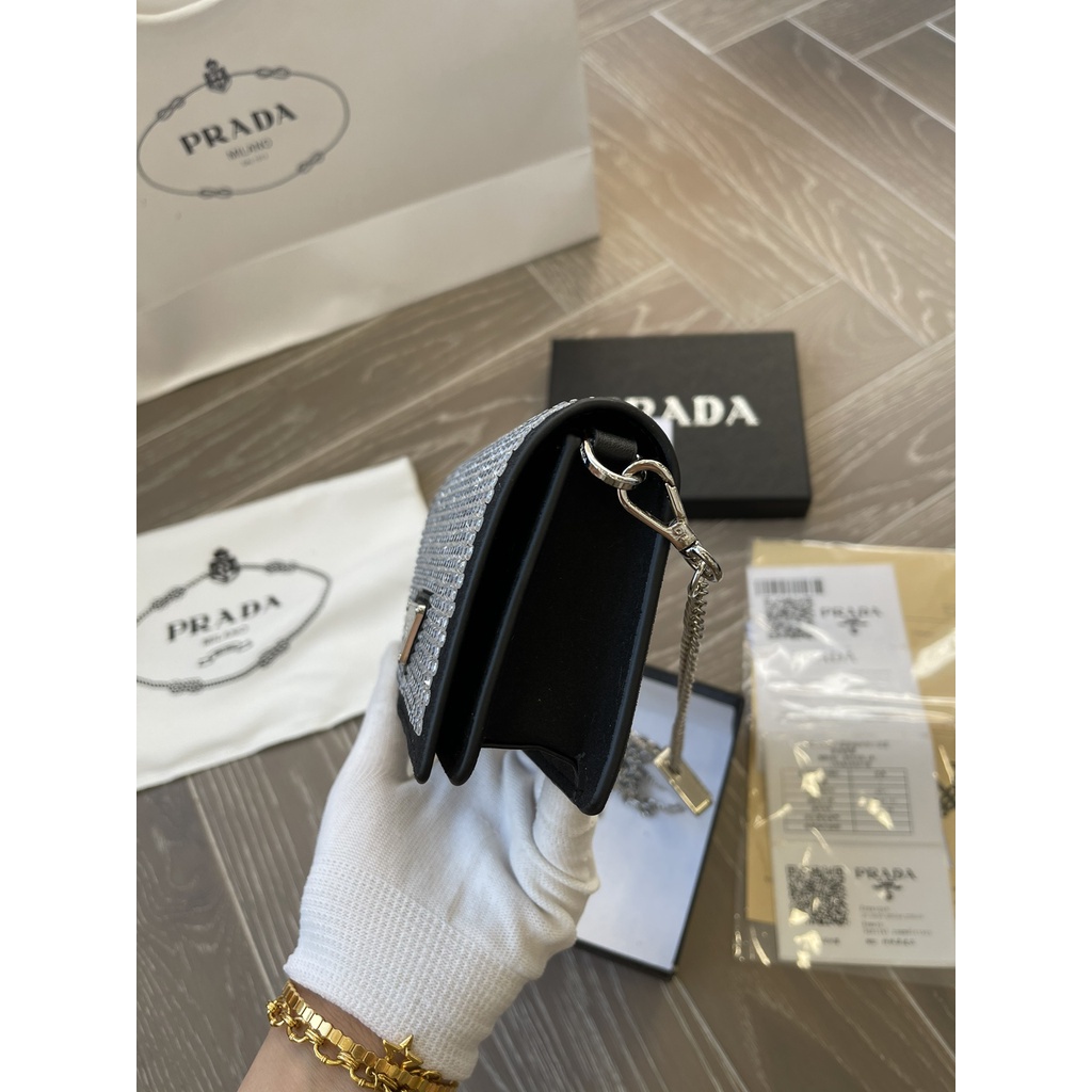 Túi Xách Prada Đeo Chéo Da PU Dáng Vuông Nhỏ Thời Trang Cho Nữ