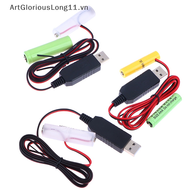 1 Dây Cáp Nguồn USB AA / AAA Thay Thế 1-3 Cái 1.5V.