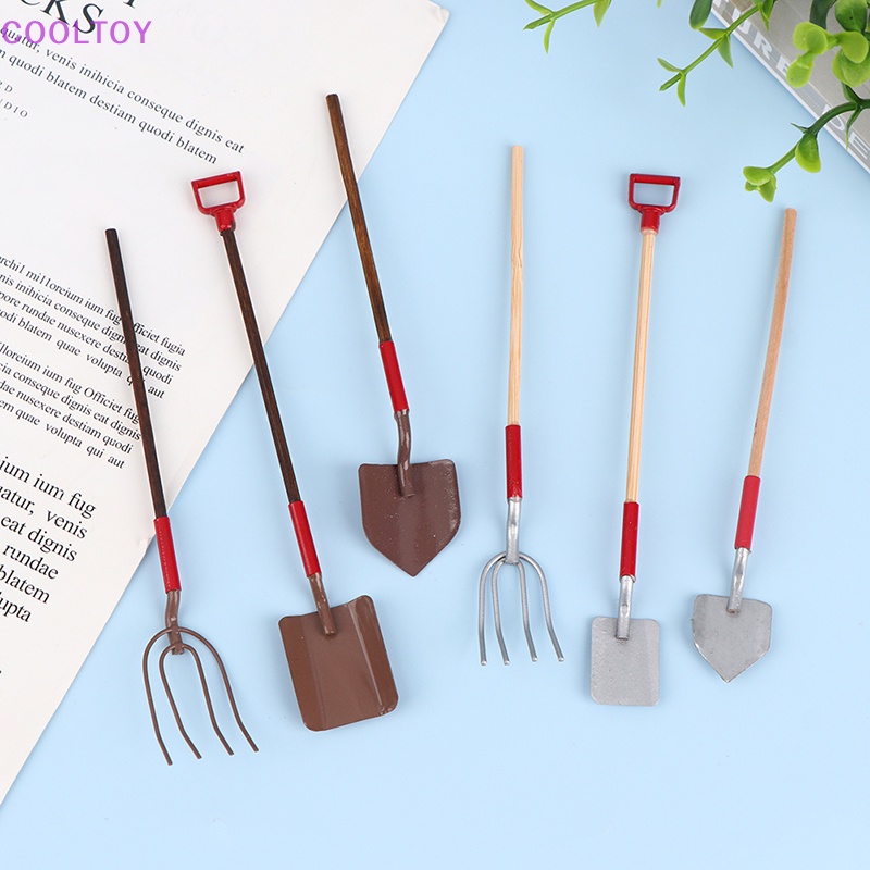 Set 3 Xẻng Làm Vườn Thu Nhỏ 1: 12 Trang Trí Nhà Búp Bê