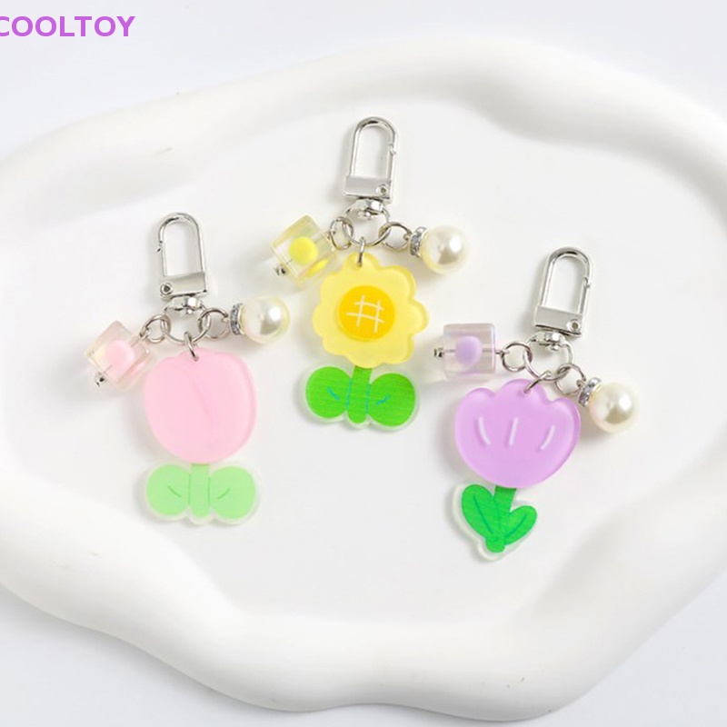 Cooltoy Móc Khóa Hình Hoa Hướng Dương Nhiều Màu Dễ Thương Trang Trí Ba Lô Đồ Chơi Quà Tặng