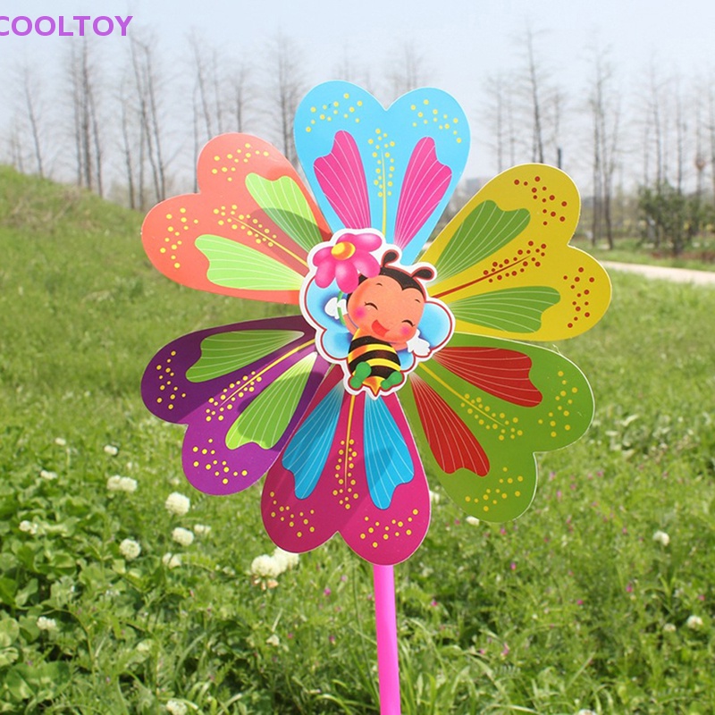 Cooltoy Set 2 Cối Xay Gió Bằng Nhựa Một Lớp Nhiều Màu Sắc Hình Hoa Bướm Trang Trí Sân Vườn Bán Chạy Cho Trẻ Em