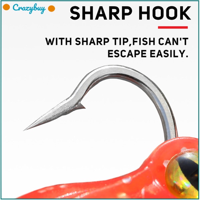 Cr Set 4 Mồi Giả Nhử Cá 3d 21g / 11cm Bằng Nhựa Gắn Kèm Móc Câu Tiện Dụng