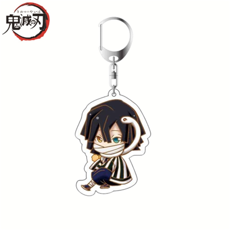 Móc Khóa Điện Thoại / Ví Cầm Tay Hai Mặt Họa Tiết Nhân Vật Hoạt Hình Demon Slayer Tanjiro Nhật Bản Thích Hợp Làm Quà Tặng