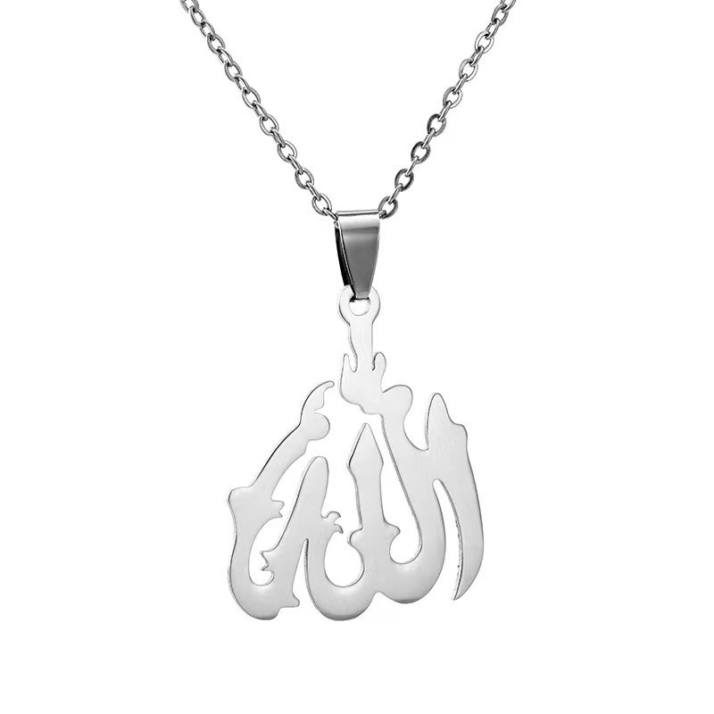 Vòng cổ Bằng Thép Không Gỉ Phong Cách Hồi Giáo Thời Trang Cho Nam Và Nữ