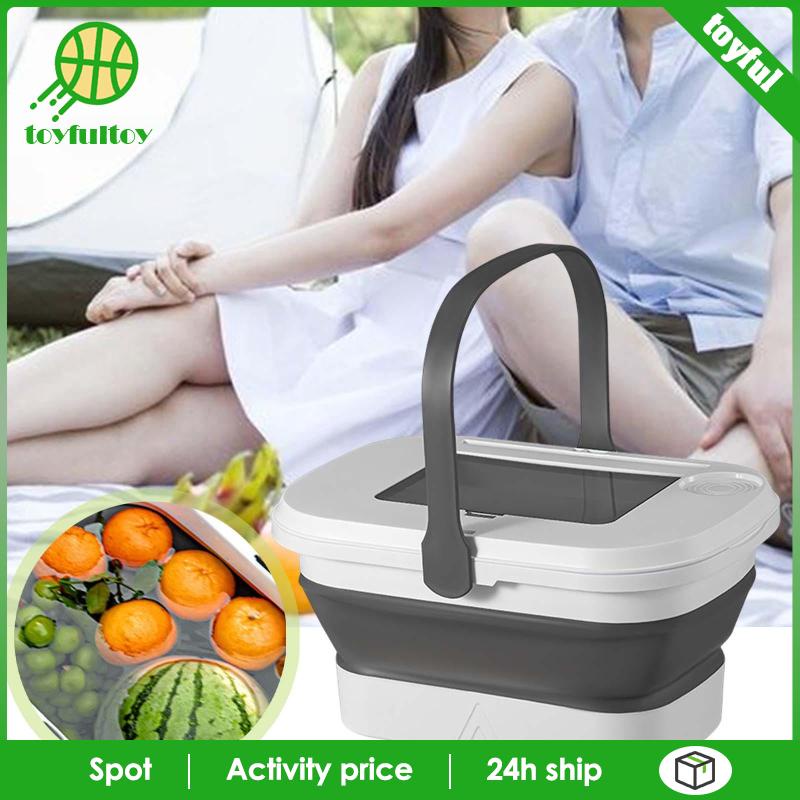 Chậu Rửa Gấp Gọn Có Nắp Đậy Dùng Cho Cắm Trại / Cà Phê