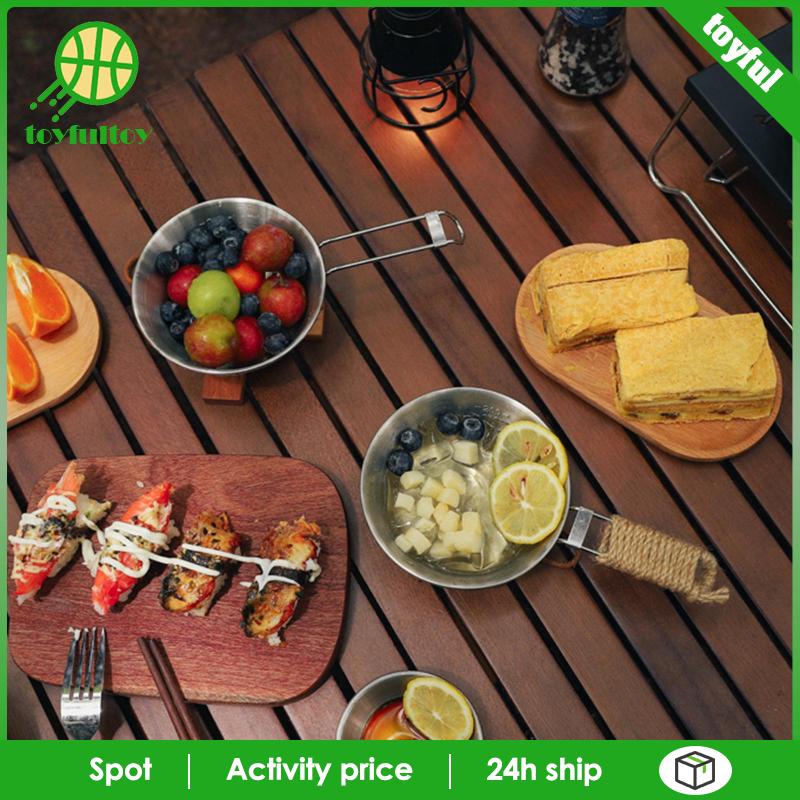 Bát Ăn 300ml Có Tay Cầm Thiết Kế Gấp Gọn Tiện Dụng Mang Theo Du Lịch / Dã Ngoại