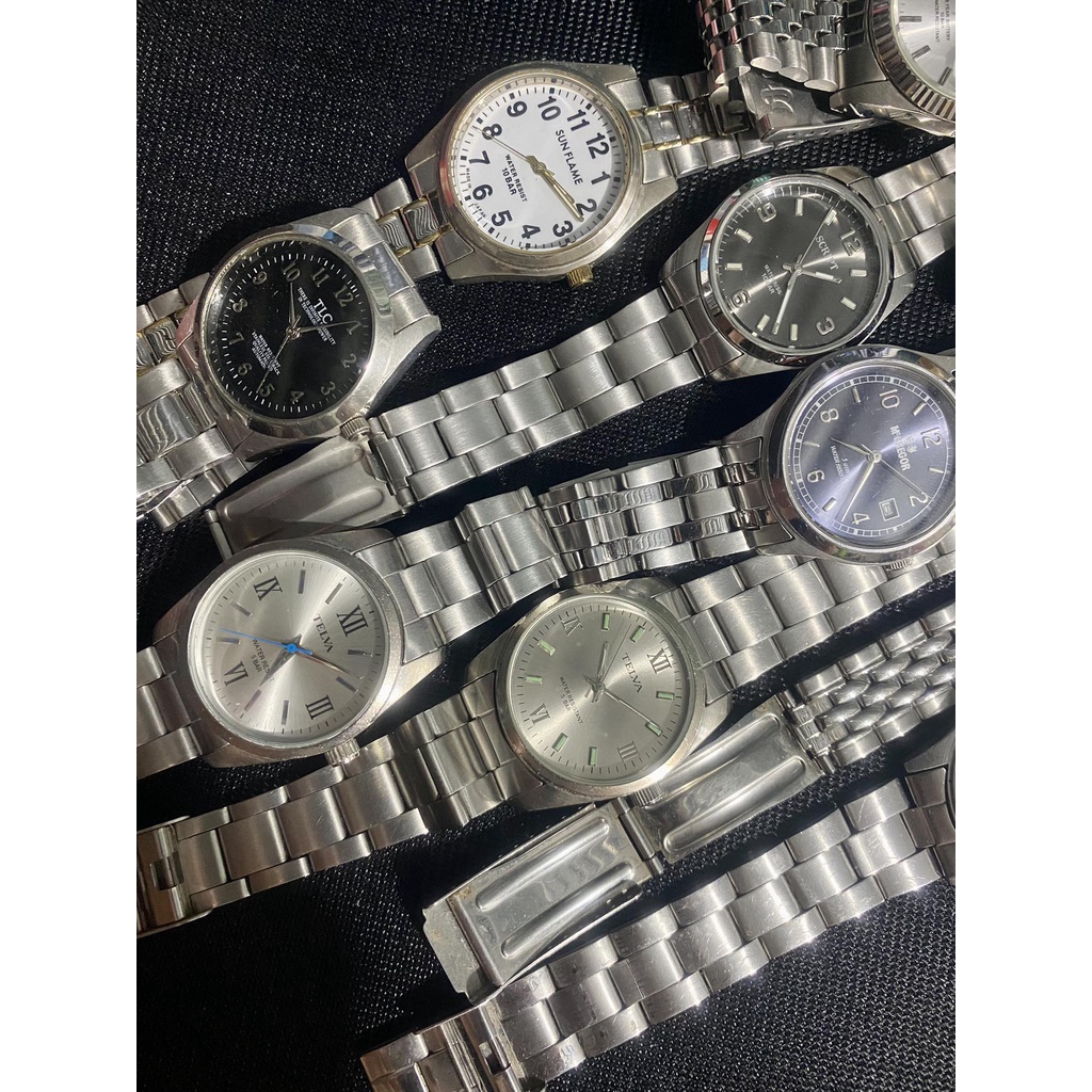 Đồng hồ nam, nữ size trung 34mm-38mm cho nam tay nhỏ, nữ tay to mẫu phổ thông hàng 2hand, vintage bãi Nhật