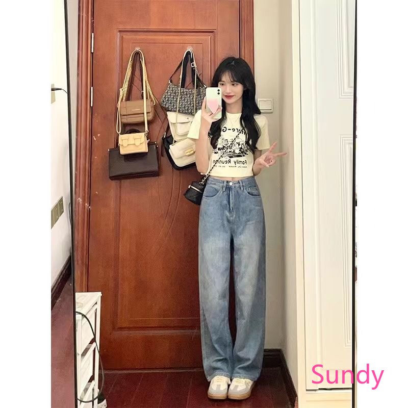 Áo Thun Cổ Tròn Dáng Rộng In Họa Tiết Thời Trang Mùa Hè Dành Cho Nữ Có Size Lớn