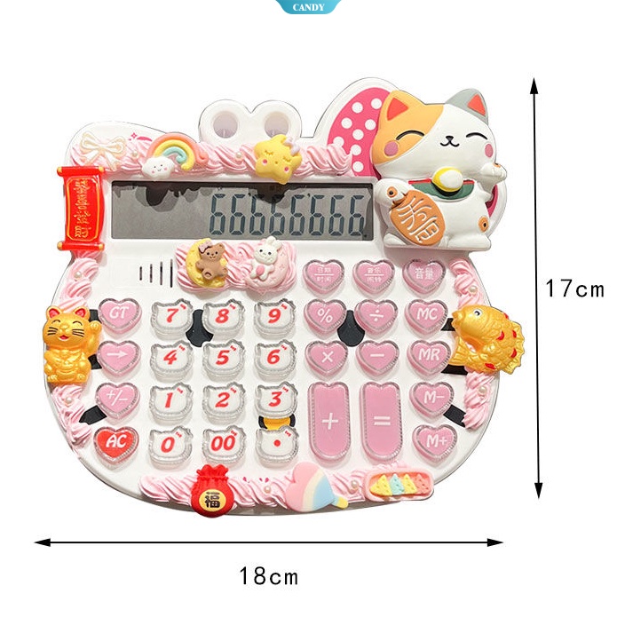 Máy Tính Báo Cáo Bằng Giọng Nói Kuromi HelloKitty Kích Thước Lớn Họa Tiết Hoạt Hình Sáng Tạo Cho Học Sinh