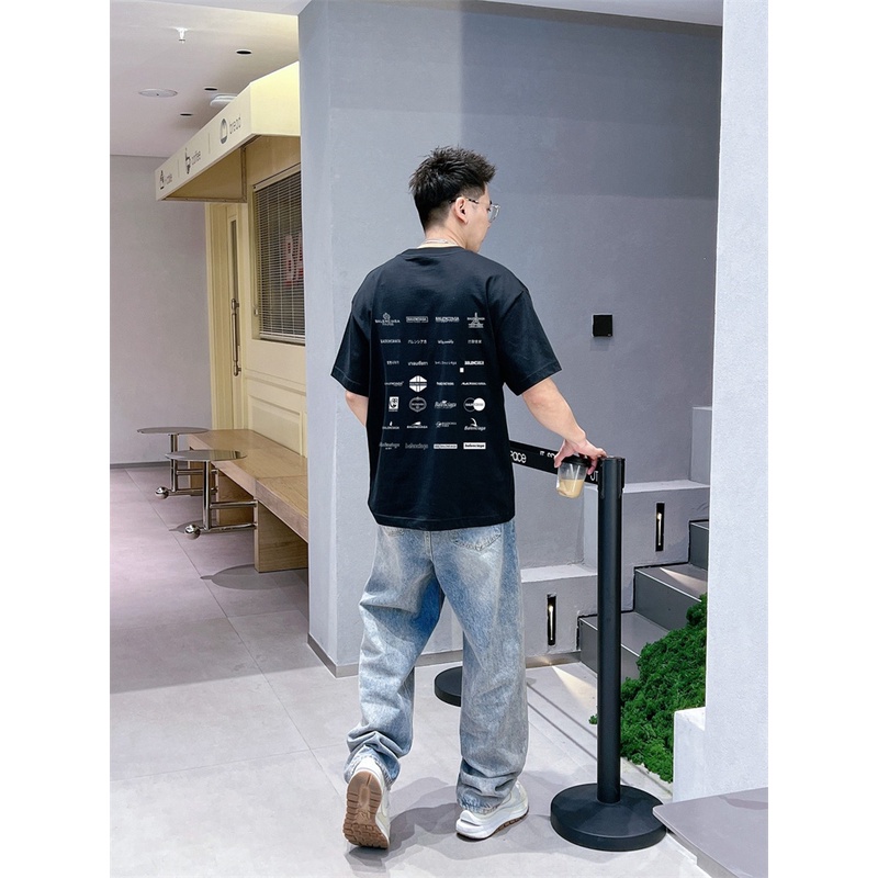 Áo Thun Tay Ngắn Cổ Tròn In Họa Tiết Thời Trang Xuân Hè Mới Nhất B-A 88-Jhjrfhf 2023