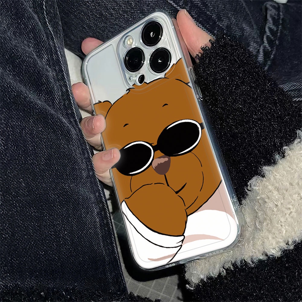 ✅Ốp Điện Thoại Mềm Chống Sốc In Hình Gấu Cho Iphone 11 78plus14promax 6In 12 13 QTB0