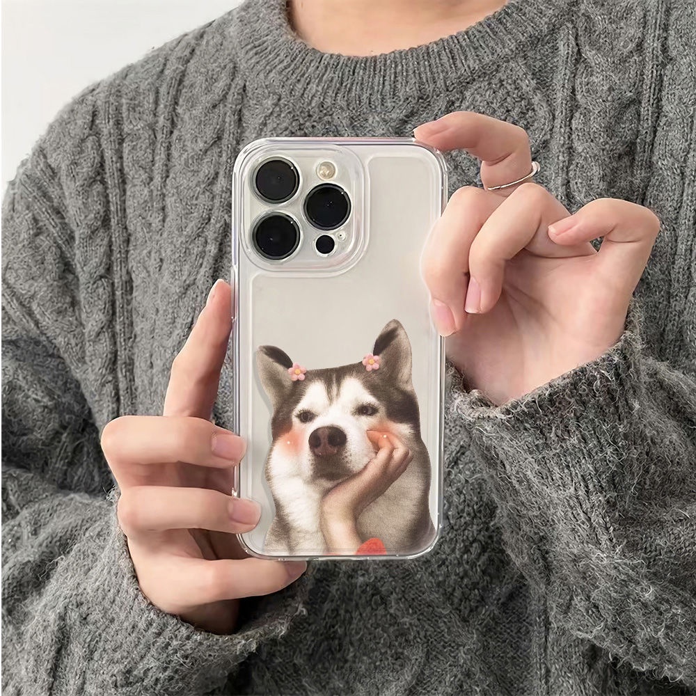 ✅Ốp Điện Thoại Mềm Chống Sốc In Hình Cún 6In LDAK Cho Apple Iphone 7811 plus 14Pro 1213 max