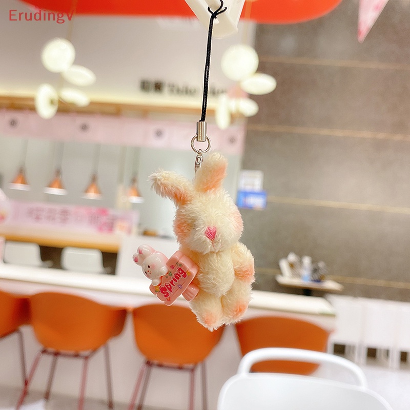 [ErudingV] Móc Khóa Điện Thoại Hình Búp Bê Thỏ Nhồi Bông Cầm Tay Sáng Tạo DIY Cá Tính Cho Nữ [Mới]
