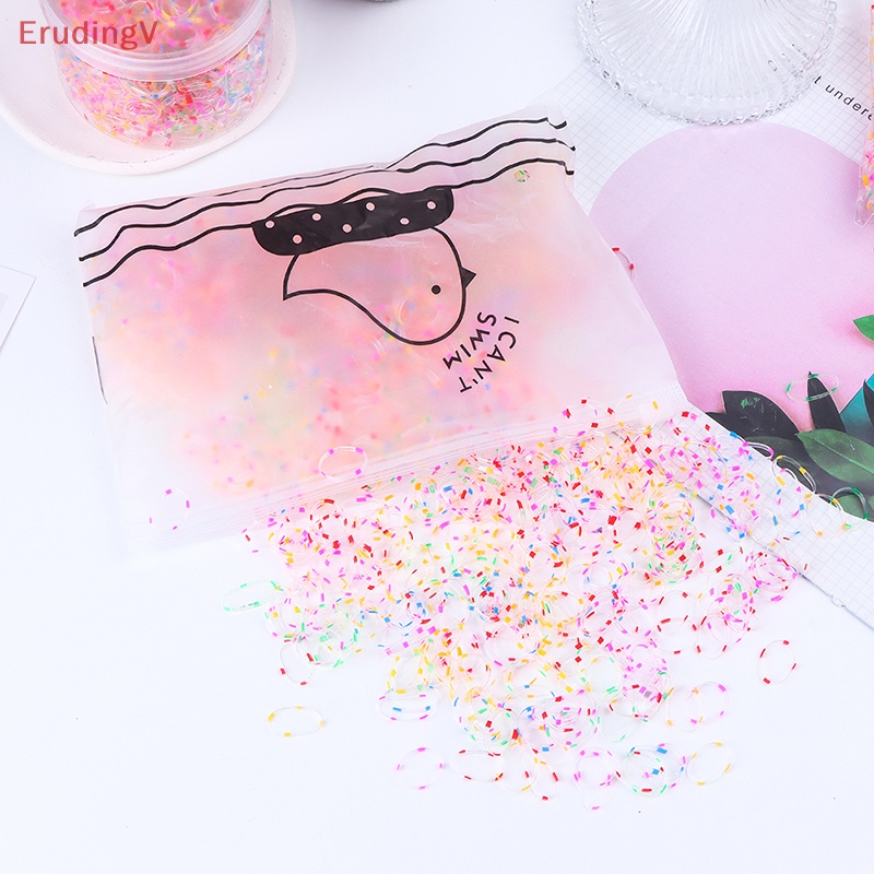 Bộ 1000 Dây Thun Buộc Tóc Không Đau Dùng Một Lần Dành Cho Bé Gái