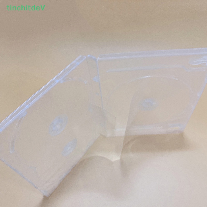 Hộp Nhựa PP Trong Suốt Đáy Vuông Đựng Đĩa CD 3 Ngăn Tiện Dụng