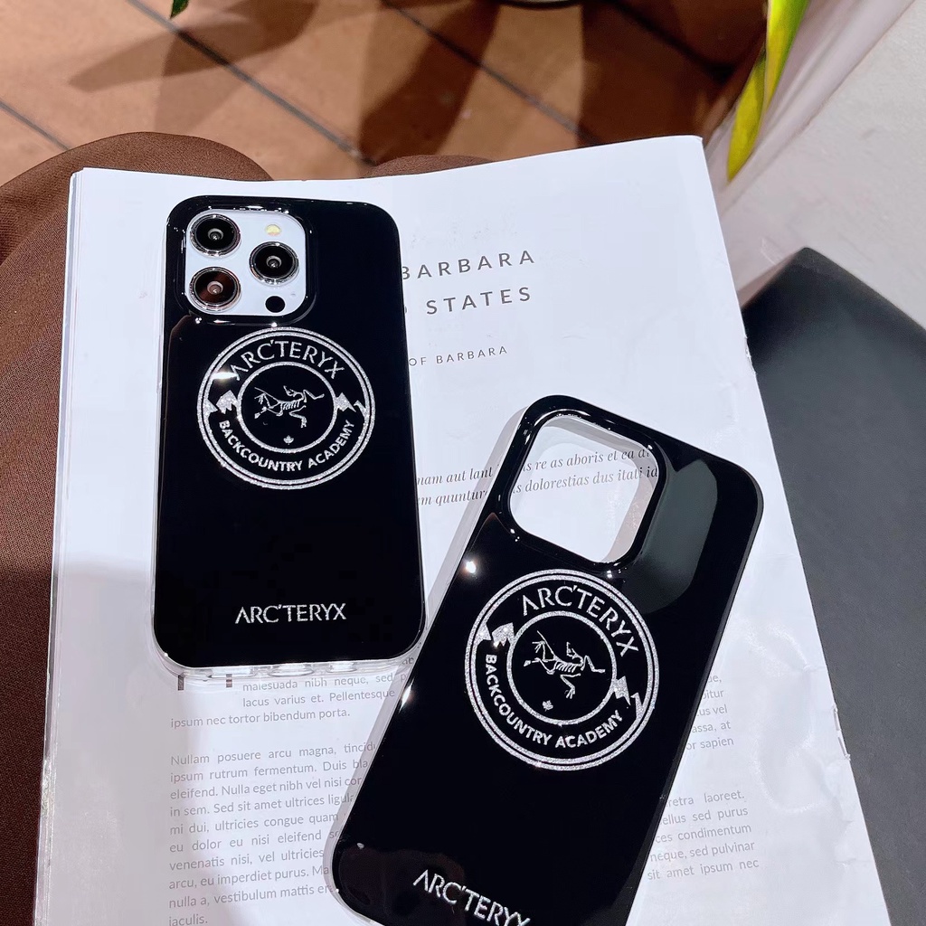 Ốp Điện Thoại Tpu Dẻo Màu Đen Trong Suốt Họa Tiết Archaeopteryx Thời Trang Cho iPhone 12 13 14 Pro Max Imd