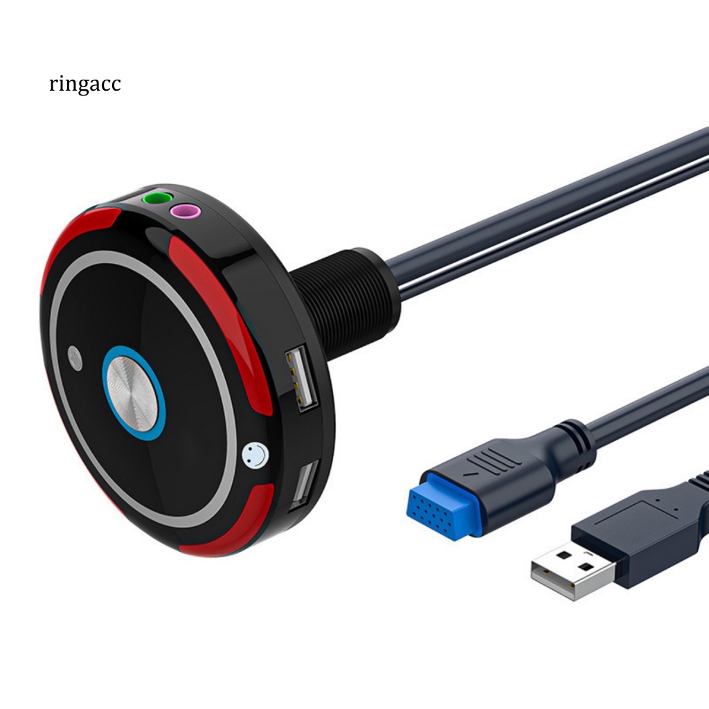 Công Tắc Nguồn 2 Cổng USB Cho Máy Tính Để Bàn