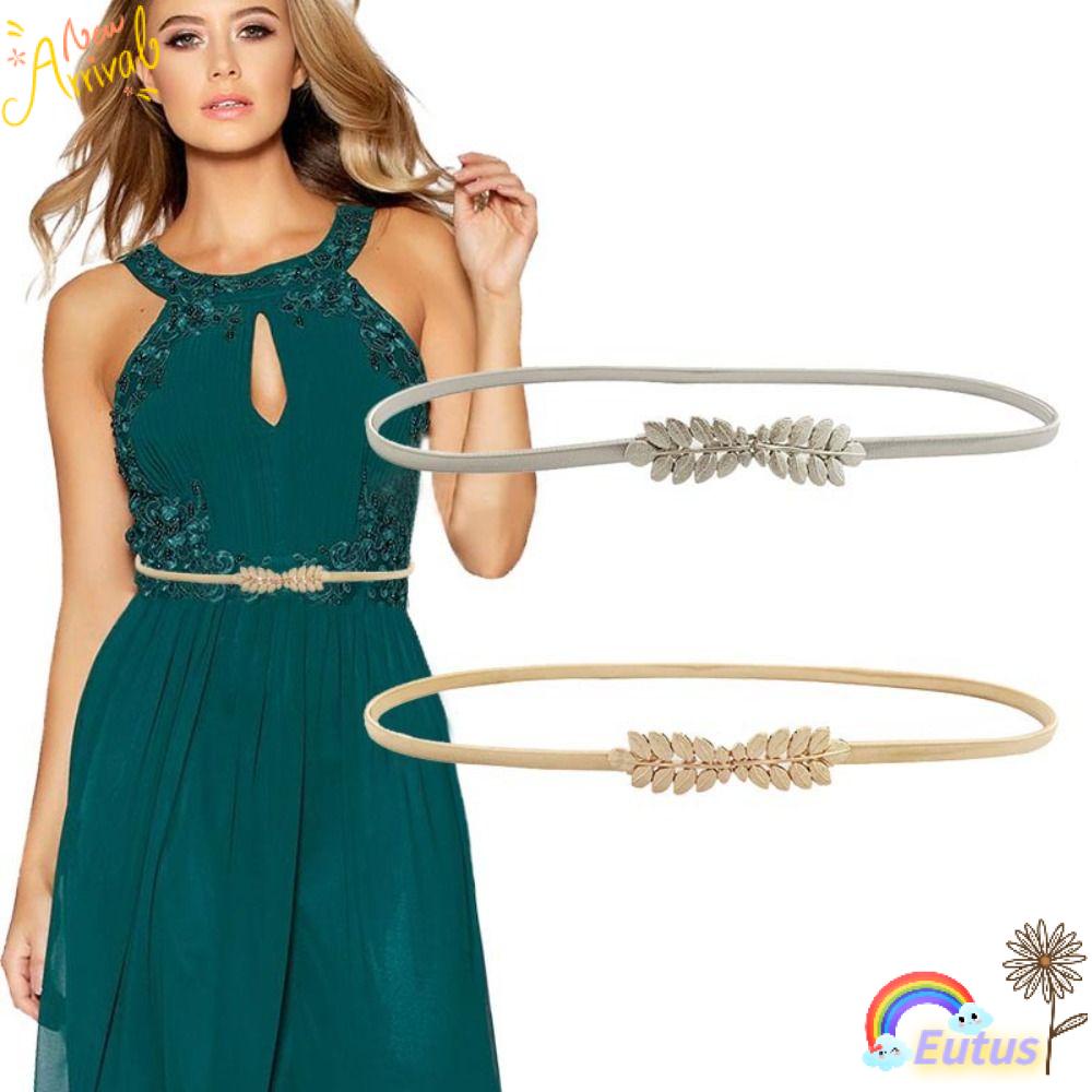 Thắt Lưng Co Giãn Phối Kim Loại Thanh Lịch Dành Cho Nữ