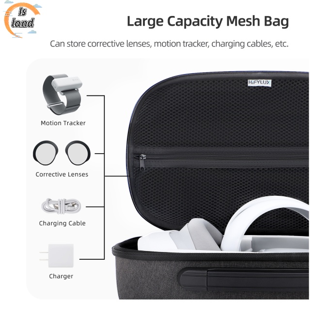 Túi Đựng Bảo Vệ Mắt Kính Thực Tế Ảo Pico 4 Vr Cứng Cáp Chống Thấm Nước Nhỏ Gọn Dành Cho Đi Du Lịch