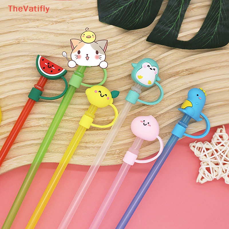 [Thevalifly] Nắp Silicon Bịt Ống Hút Chống Bụi Có Thể Tái Sử Dụng Cho Nhà Bếp Bán Sỉ DIY