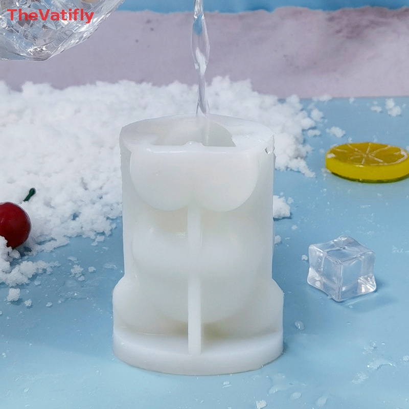 Khuôn Làm Đá / Xà Phòng / Bánh Bằng Silicone Hình Gấu 3D