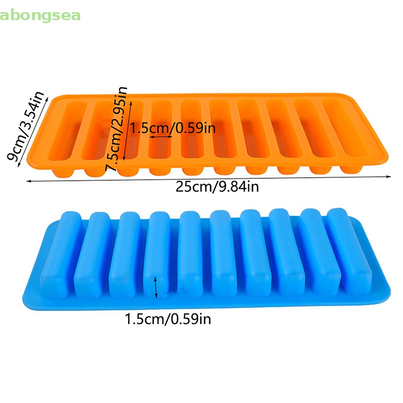 Khuôn Làm Đá 10 Ngăn Bằng Silicon Phù Hợp Cho Mùa Hè