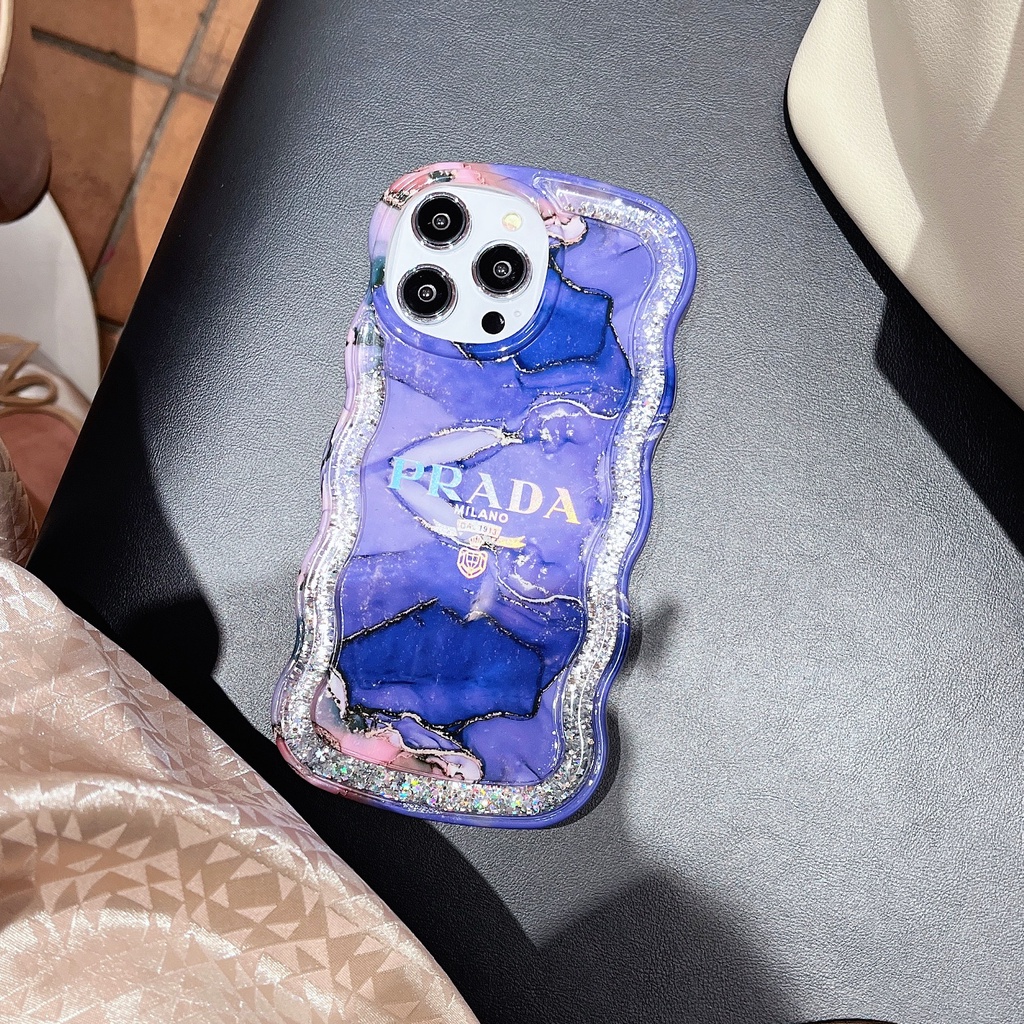 Ốp Điện Thoại TPU Mềm Trong Suốt Phối Kim Tuyến Nước Thời Trang Cho iPhone 12 13 14 Pro Max