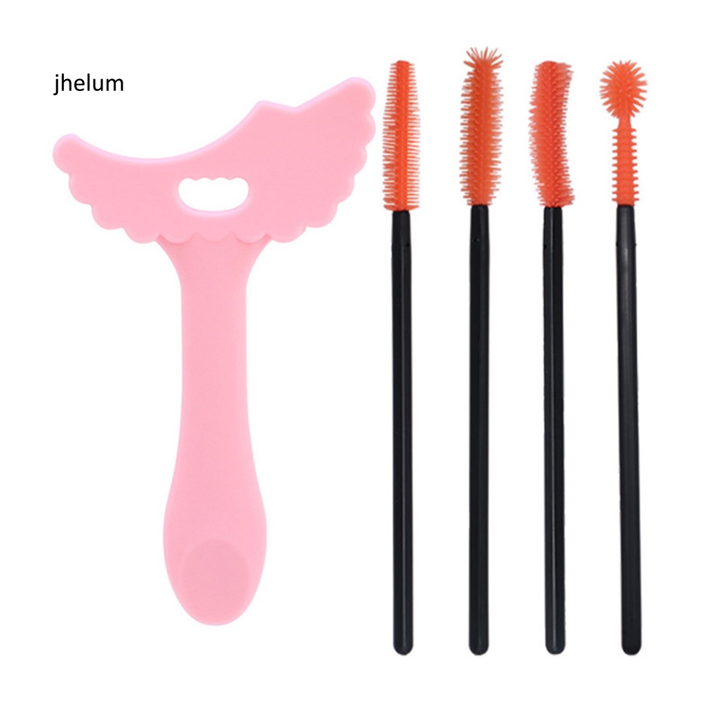 Set 4 Mascara Chuốt Mi Chống Trượt Kèm Cọ Vẽ Tiện Dụng Cho Người Mới Bắt Đầu