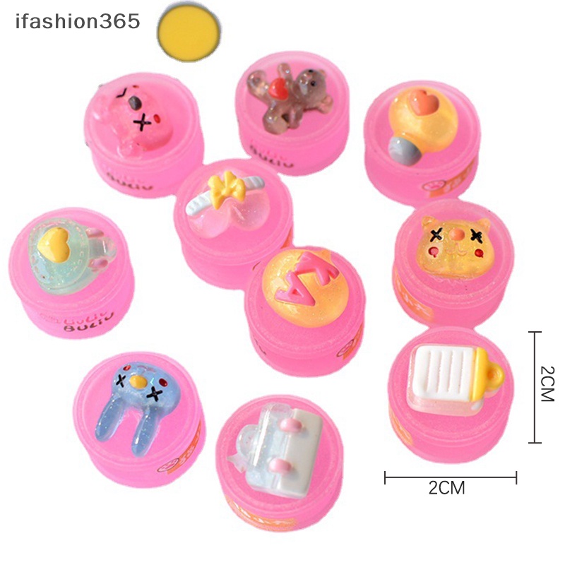 Set 10 Hộp Nhựa Phát Quang Họa Tiết Hoạt Hình Làm Trang Sức Diy ifashion365