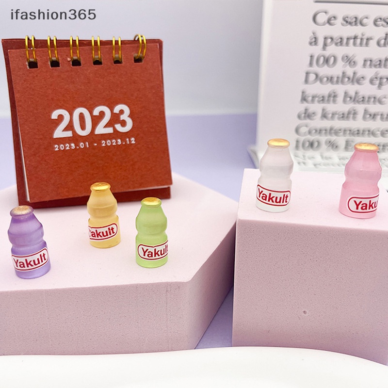 Set 2 Bình Nước Mini Bằng Nhựa Resin Màu Dạ Quang Gắn Bảng Điều Khiển Xe Hơi Đồ Chơi Ifashion ifashion365