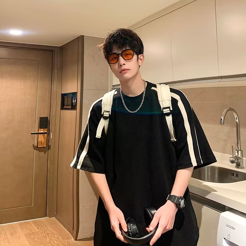 Áo Thun Tay Ngắn Kẻ Sọc Thời Trang Dành Cho Nam