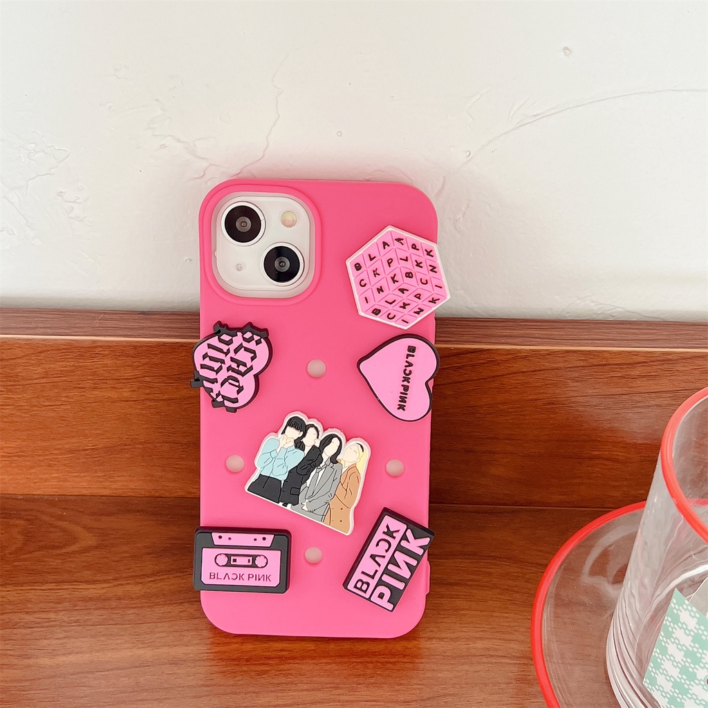 Ốp Điện Thoại Tpu Dẻo Màu Trơn In Hình Nhóm Nhạc Cô Gái Độc Đáo Chống Sốc Cho iPhone 14 13 12 11 Pro Max