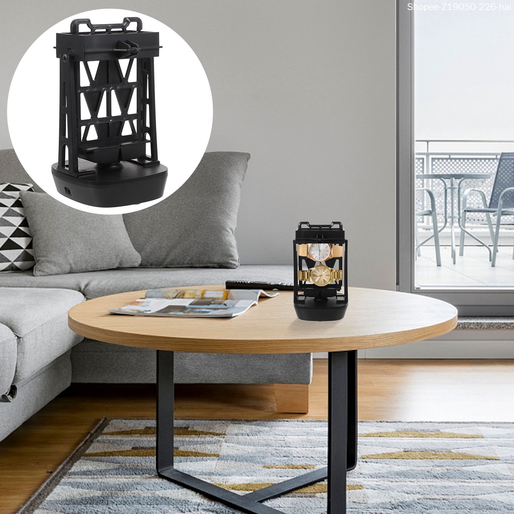 Dụng Cụ Xoay Bằng Nhựa Màu Đen 11x11cm Tự Định Hướng Cho Đồng Hồ Để Bàn