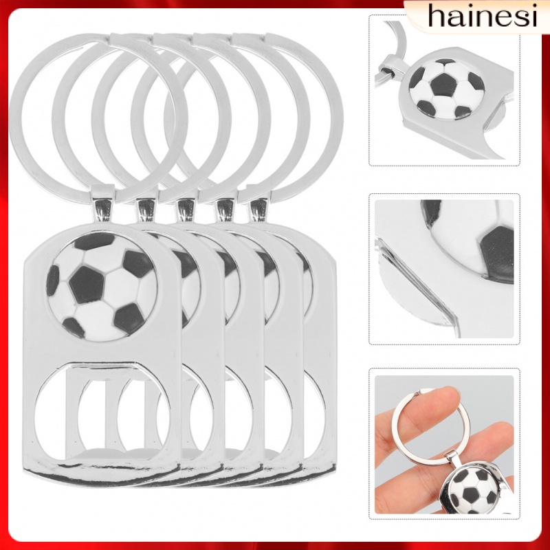 Set 5 Móc Khóa Nút Bần Hình Quả Bóng Thể Thao