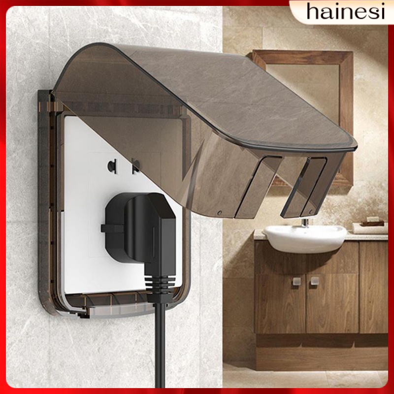 Bộ 2 Nắp Đậy Ổ Cắm Điện Chống Thấm Nước Bảo Vệ An Toàn Cho Bé