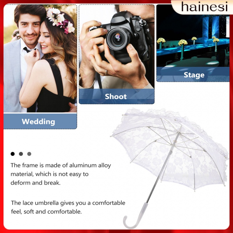 Dù Giấy Thêu Ren Trang Trí Xinh Xắn Dành Cho Bé Gái